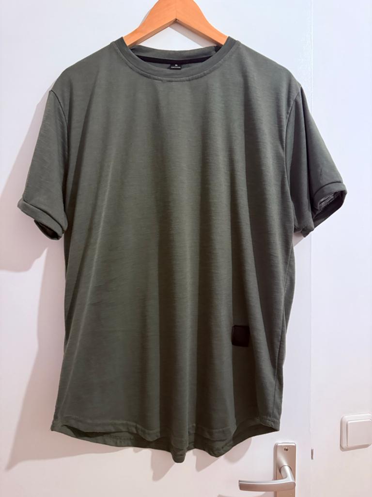 Shein T-shirt XL Groen/Grijs Heren, Ophalen of Verzenden, Zo goed als nieuw, Maat 56/58 (XL), Groen