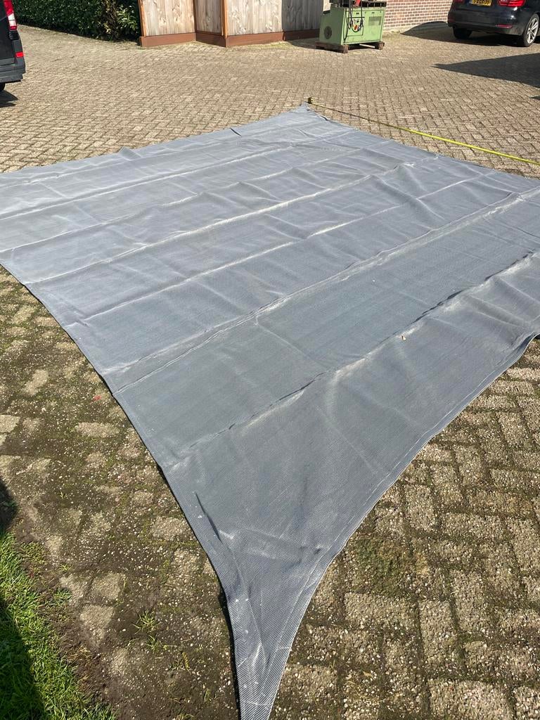 Schaduwdoek 5x5 meter - Grijs, Ophalen, Gebruikt