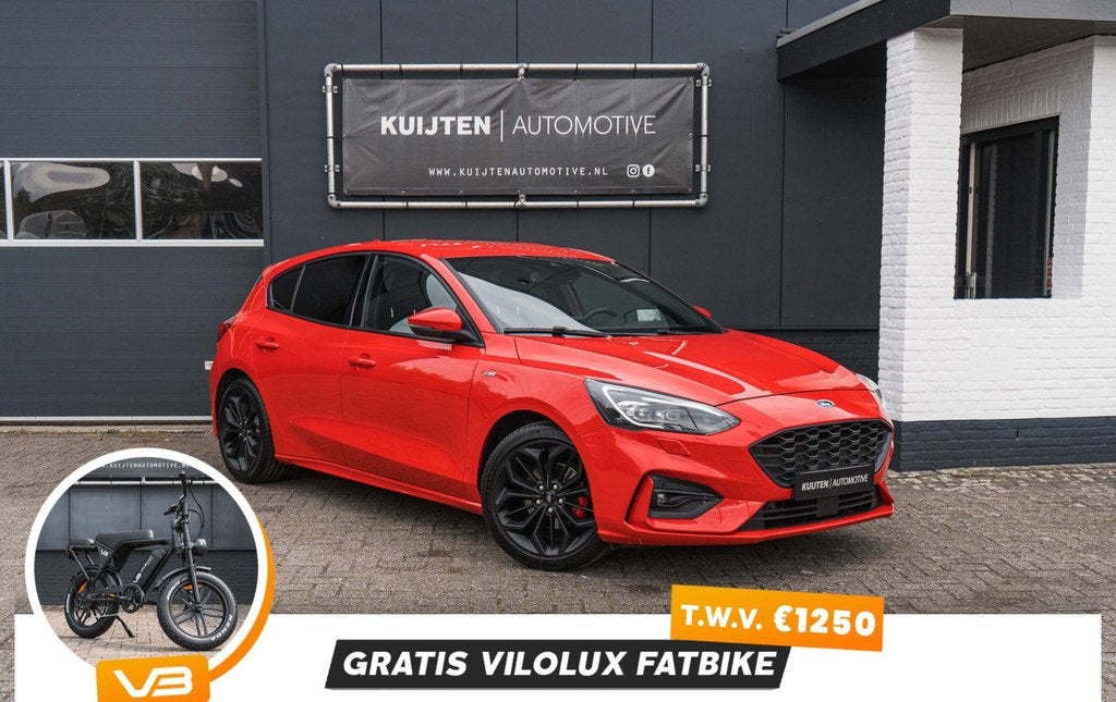 Ford Focus 1.0 EcoBoost ST Line / Automaat / LED / HUD / Win, Gebruikt, Bedrijf, 1180 kg, Automatische klimaatregeling