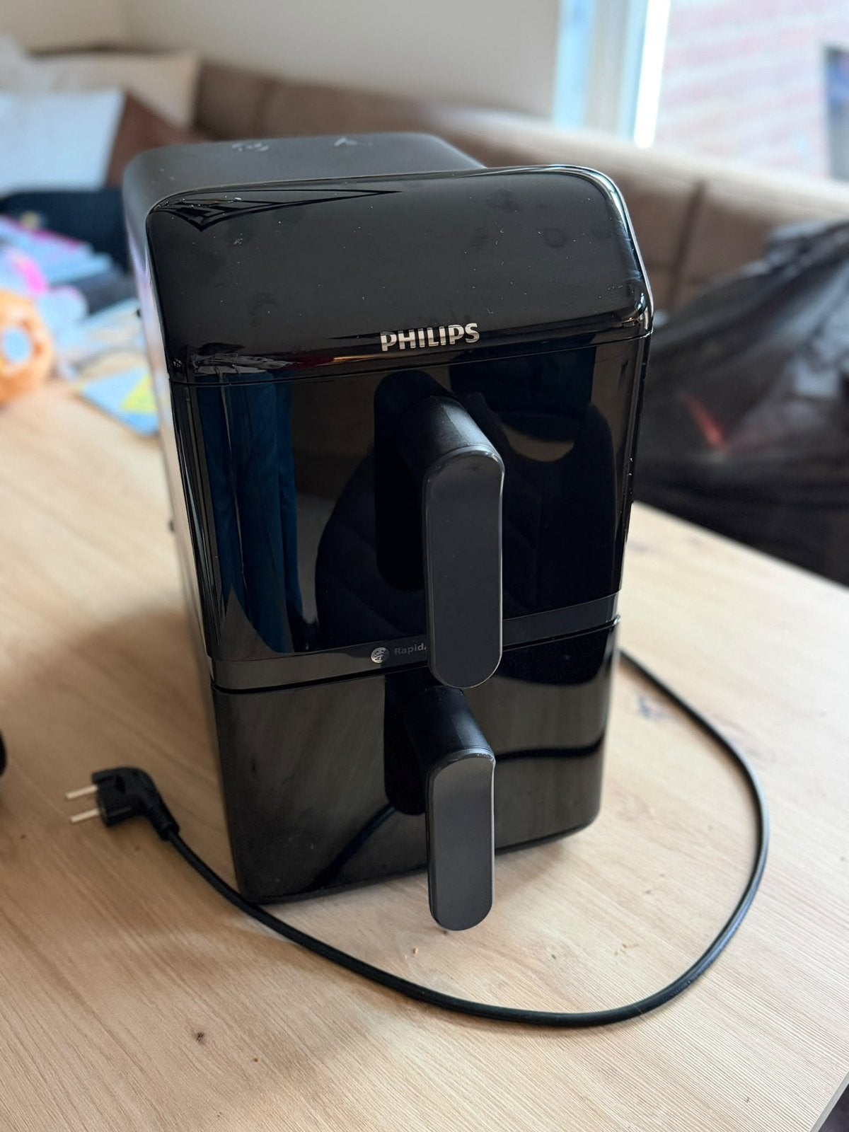 Philips Dual-Stacked Dubbele Airfryer 4000 met factuur, Ophalen, Zo goed als nieuw, Airfryer XXL, 1500 gram of meer