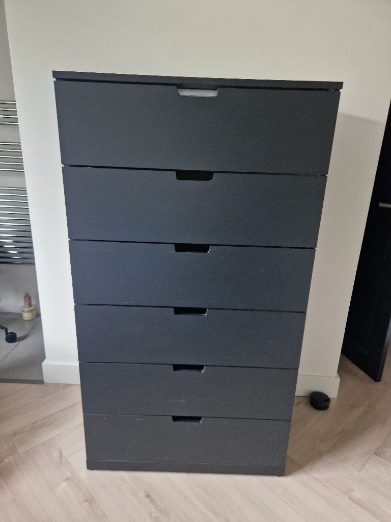 Kast zwart Ikea, Ophalen, Gebruikt, 100 tot 150 cm, 50 tot 100 cm