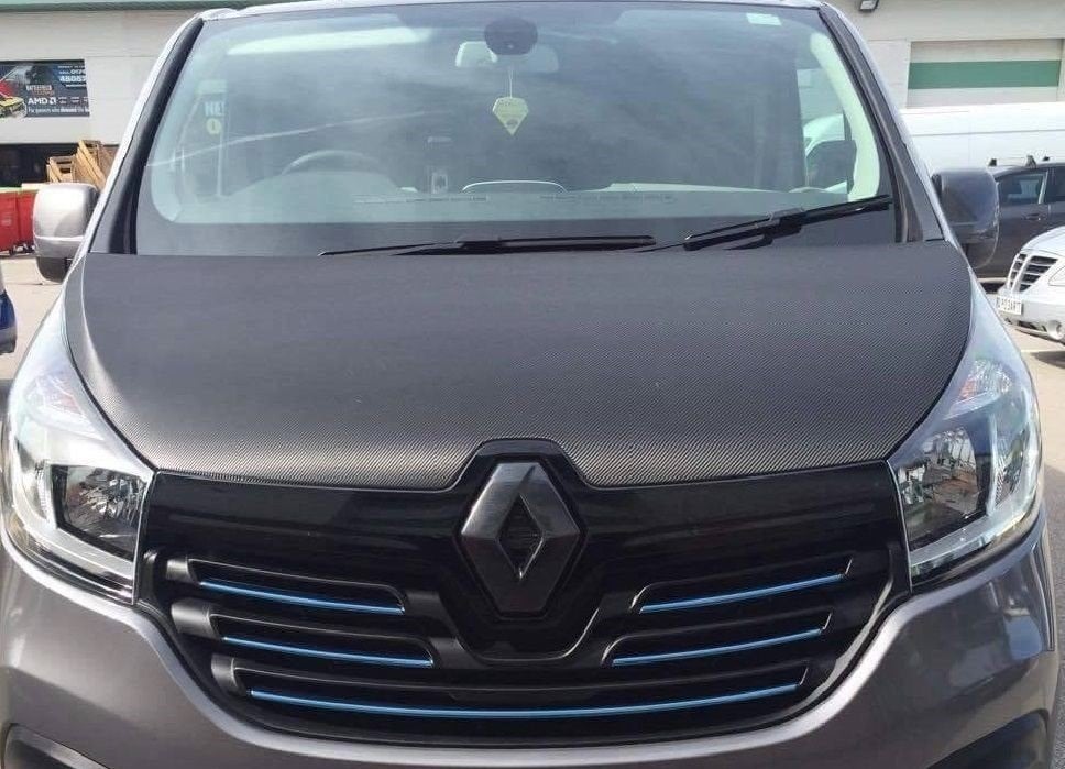 Zwart logo cover RENAULT TRAFIC 3 2014 - 2019, Ophalen of Verzenden, Toptuning, Info@toptuning.nl, Amersfoort