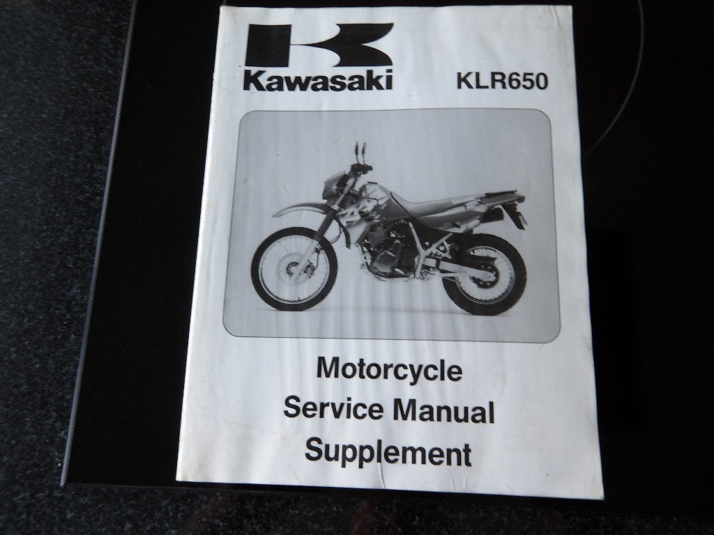 Kawasaki KLR650 Service Manual Supplement (Vochtschade), Motoren, Handleidingen en Instructieboekjes, Ophalen of Verzenden, Kawasaki