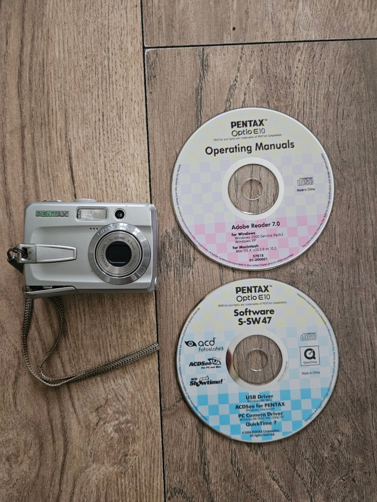 Pentax Optio E10 Compactcamera met handleidingen en software, Ophalen of Verzenden, Compactcamera, Pentax, Minder dan 4 keer