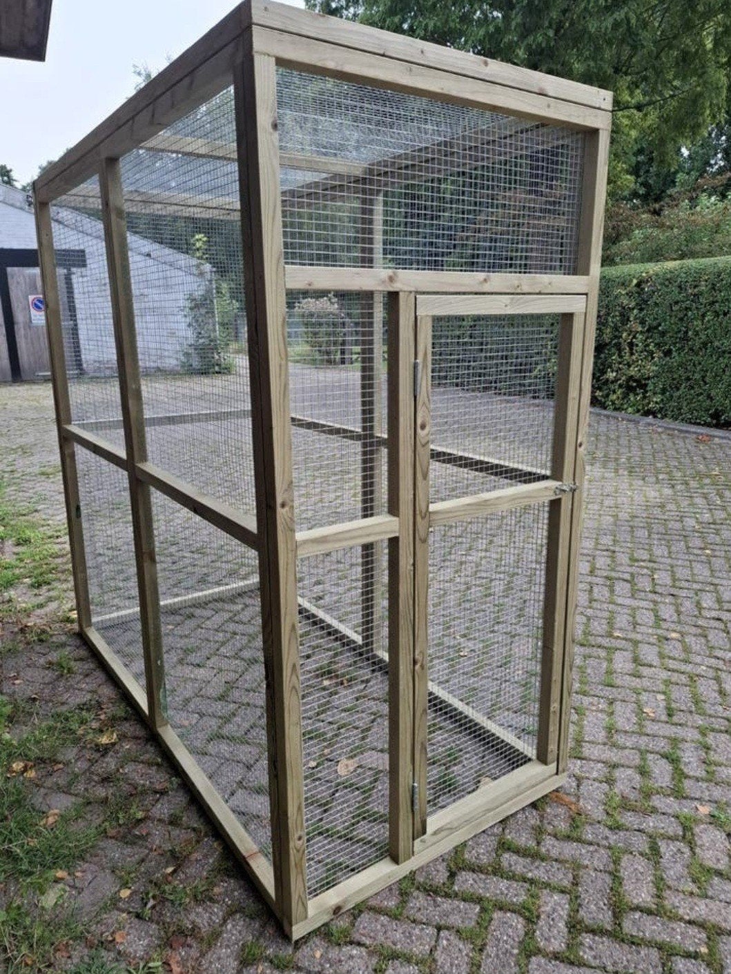 Voliere, Ophalen, Nieuw, Hout, Volière