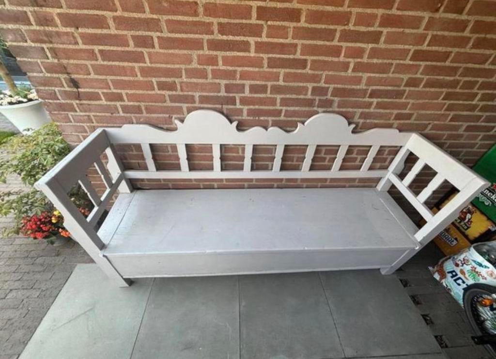 Tuinbank, Tuin en Terras, Ophalen, Gebruikt, Hout