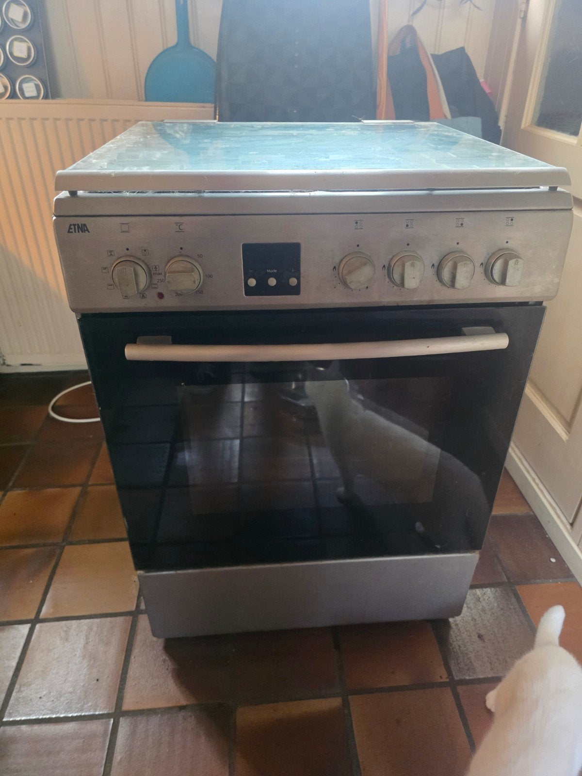 ETNA Vrijstaand Gasfornuis met Oven - Gebruikt, Ophalen, Gebruikt, 4 kookzones, Gas