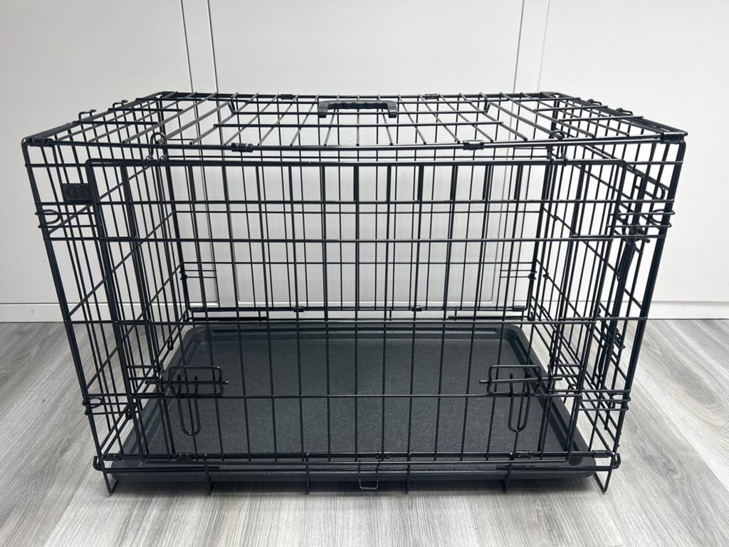 Bench hond M 76x46x54h zwart, Ophalen, Zo goed als nieuw, 75 tot 110 cm, 65 tot 100 cm