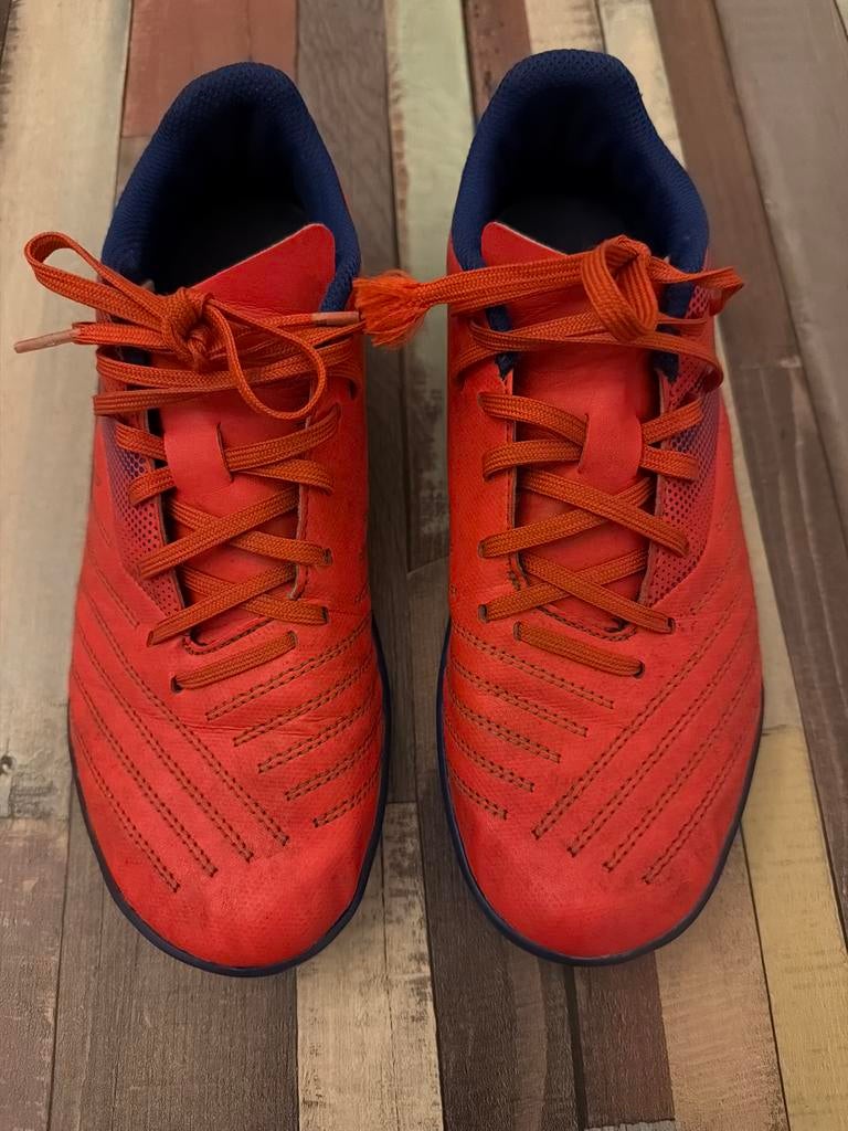 Zaalvoetbalschoenen maat 37 - Oranje/Blauw, Ophalen, Gebruikt, Schoenen