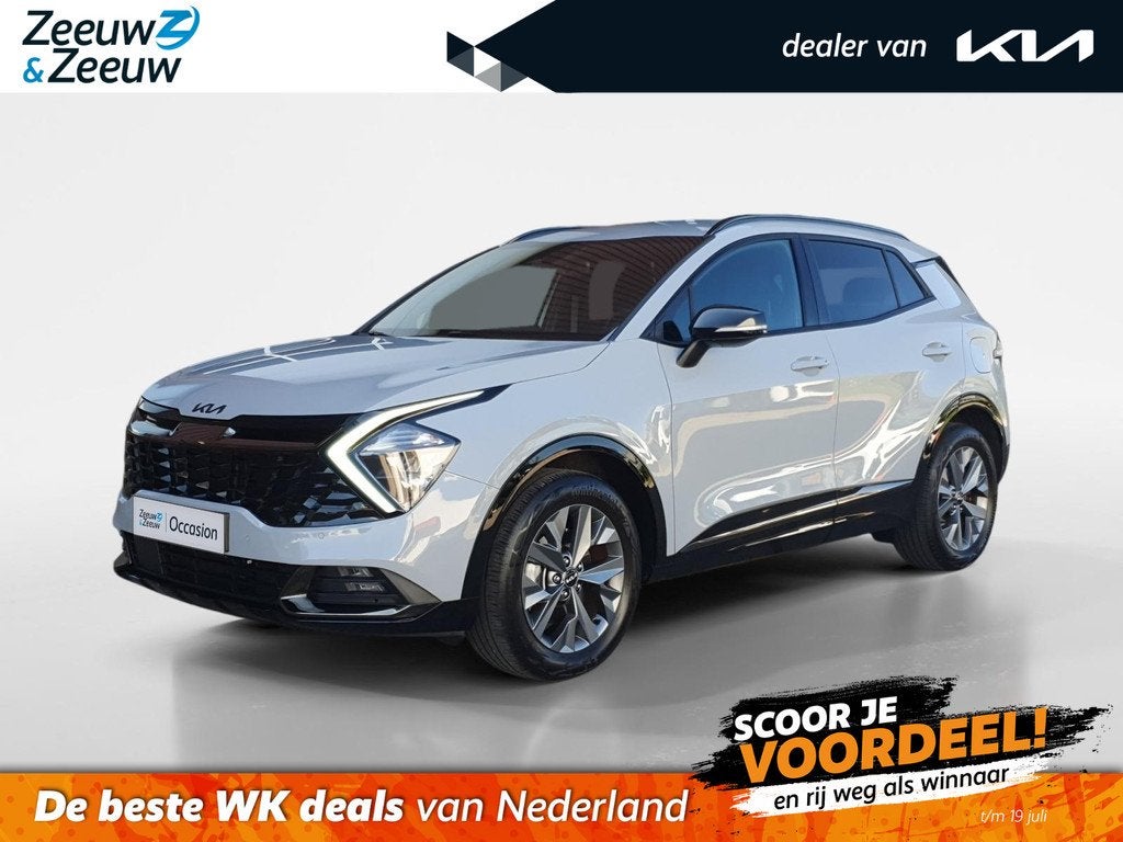 Kia Sportage 1.6T Hybrid Dark Edition | Trekhaak | Lederen b, Auto's, Kia, Bedrijf, Te koop, Sportage, ABS, Achteruitrijcamera