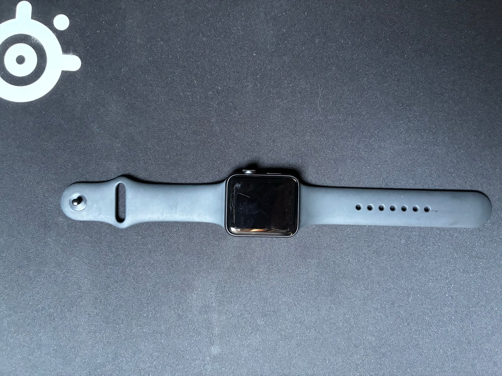 Apple Watch Series 3 42mm Zwart - Goede Conditie, Sieraden, Tassen en Uiterlijk, Smartwatches, Ophalen, Zwart, IOS, Waterdicht