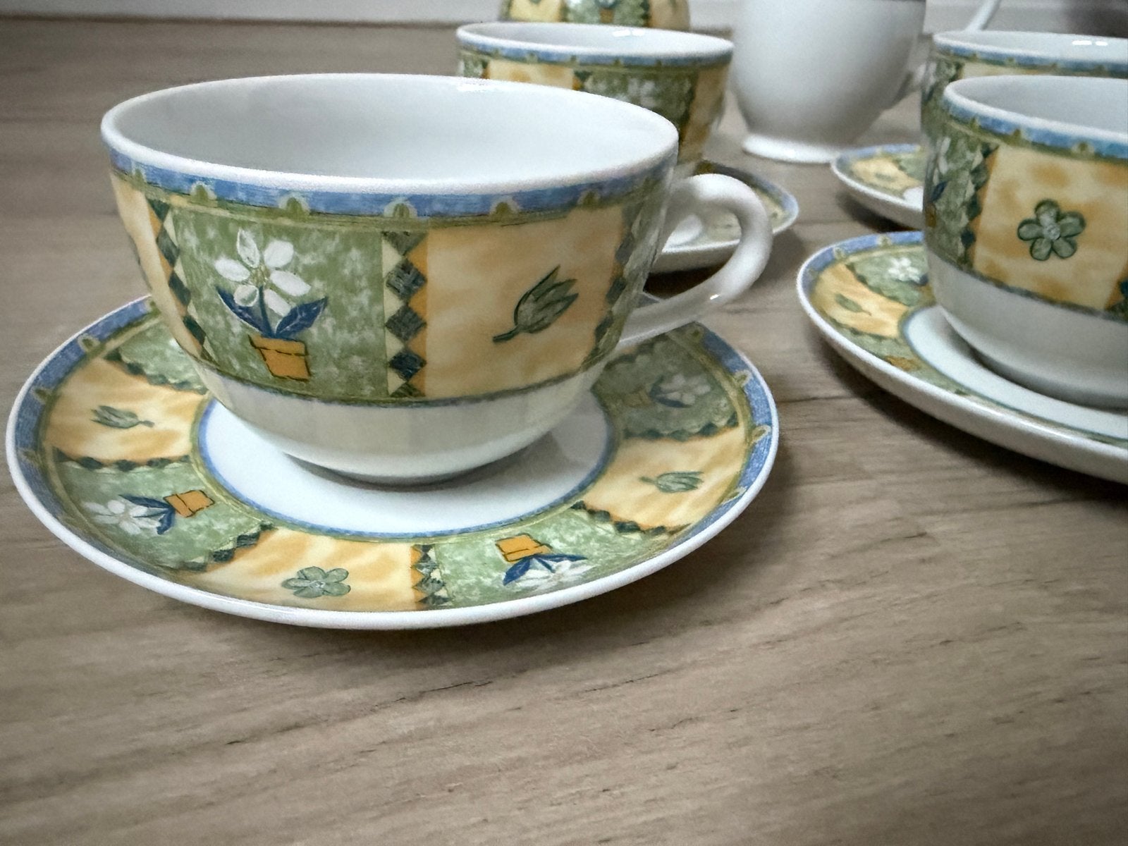 Koffie-/theeservies Alt Regensburg Bloemdekor - 5 persoons, Overige merken, Klassiek, Ophalen of Verzenden, Zo goed als nieuw