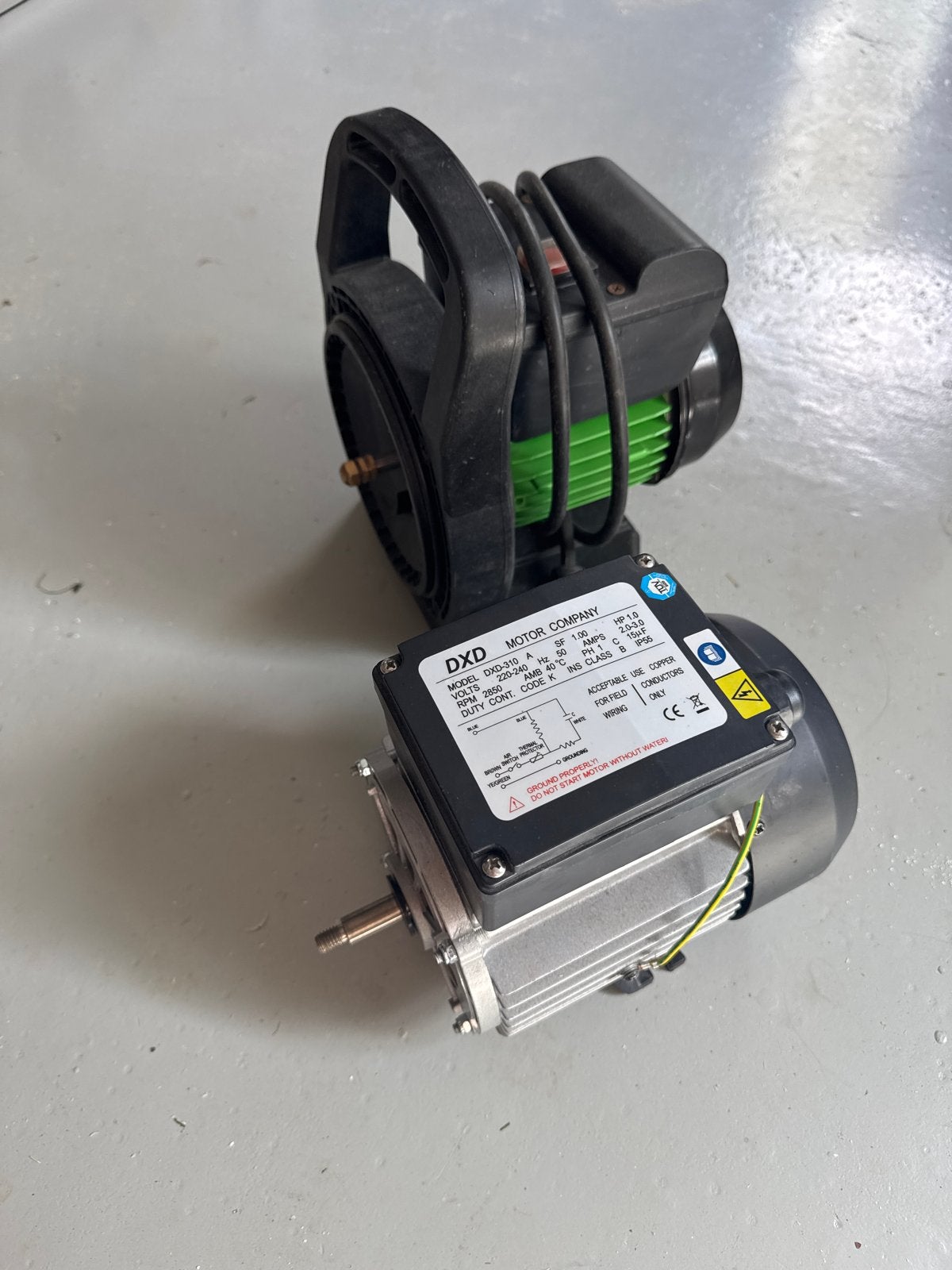 Twee elektromotoren: DXD en Easy Garden 750, Doe-het-zelf en Verbouw, Motoren, Ophalen, Gebruikt, Elektromotor, 1800 rpm of meer