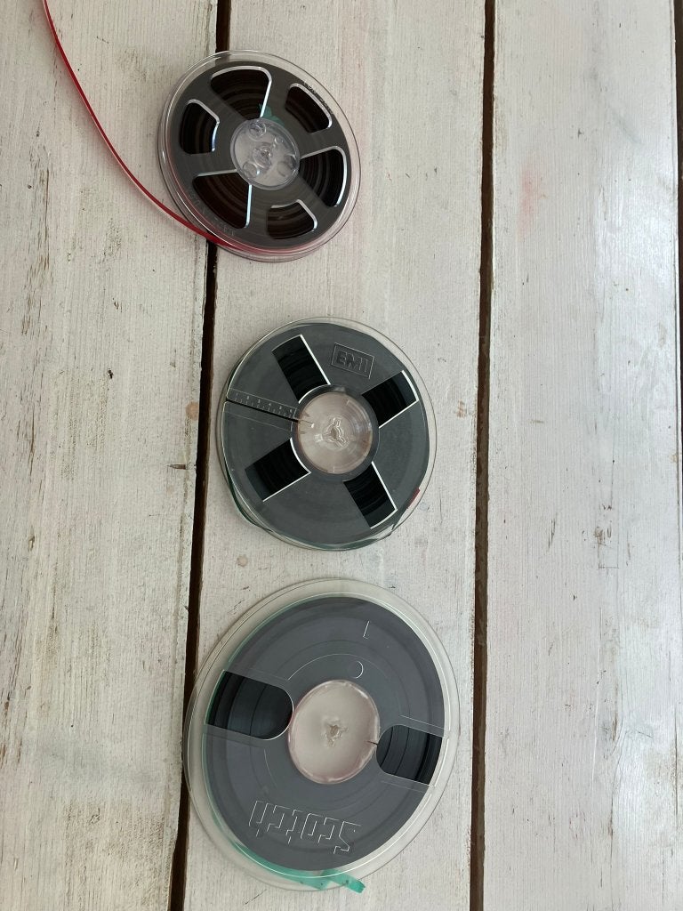 Drie vintage spoeltjes 13, 15 en 18 cm doorsnede. , Audio, Tv en Foto, Bandrecorders, Ophalen of Verzenden, Bandrecorder, Met banden
