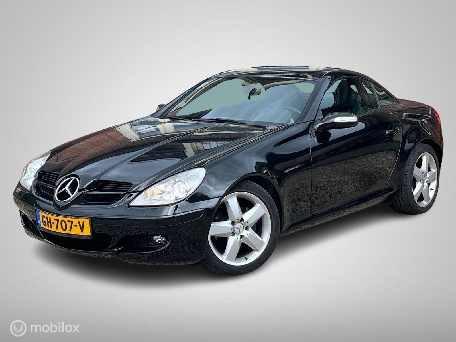 Mercedes SLK-klasse 200 Kompressor Handgeschakeld 6-bak, Achterwielaandrijving, Gebruikt, Zwart, 4 cilinders