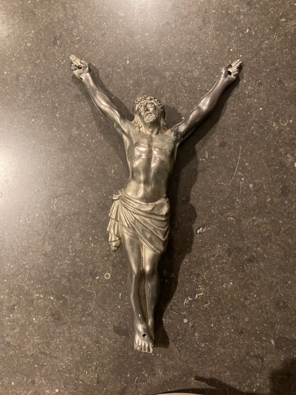 Antiek Corpus Christus - 40 cm hoog, Ophalen of Verzenden