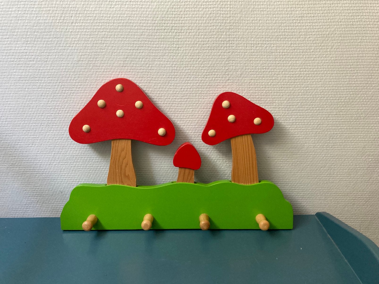 Super leuke paddenstoelen kapstok, Ophalen of Verzenden, Zo goed als nieuw, Kapstokje