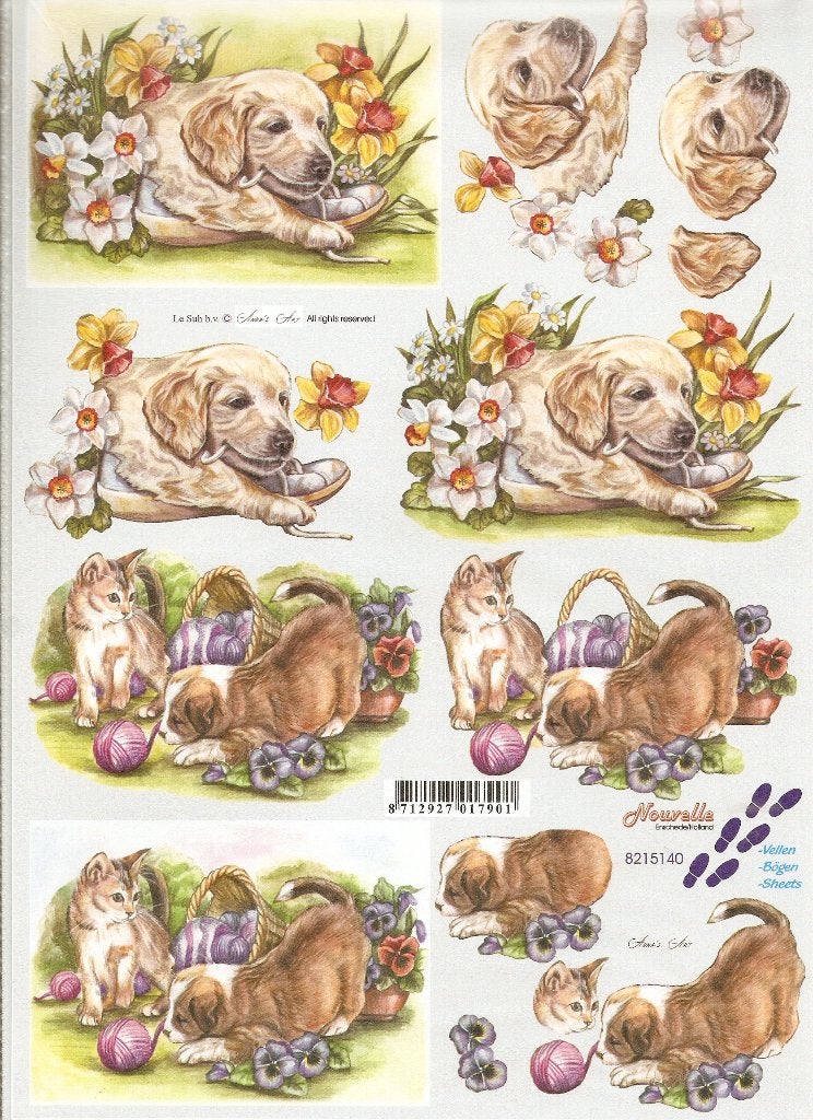 d9 knipvel le suh nouvelle 8215140 poezen honden, Ophalen of Verzenden, Nieuw, Dieren, Knipvel
