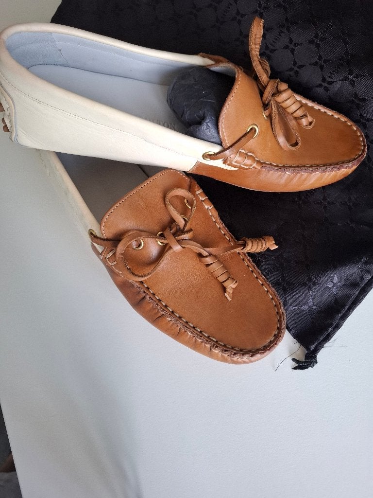 Melvin & Hamilton mocassins, lichtbruin en crème, nieuw, Bruin, Nieuw, Ophalen of Verzenden, Espadrilles of Moccasins