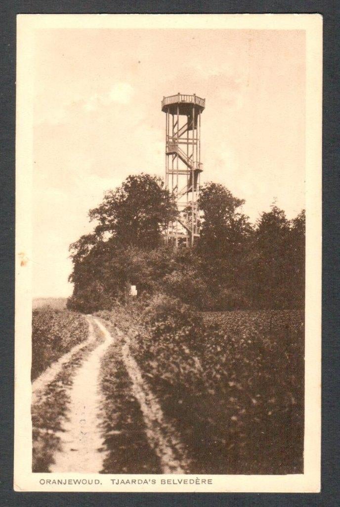 Oude Ansicht - Oranjewoud TJAARDA S BELVEDERE 1932 - Frl., Verzamelen, Ophalen of Verzenden, 1920 tot 1940, Gelopen, Friesland