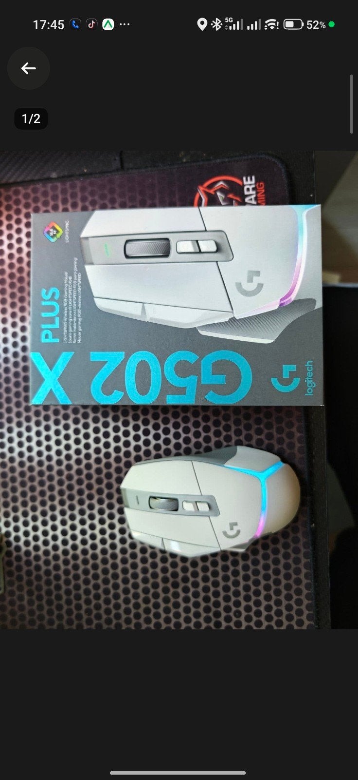 Logitech G502 X PLUS Draadloze Gaming Muis, Muis, Ophalen of Verzenden, Zo goed als nieuw, Draadloos