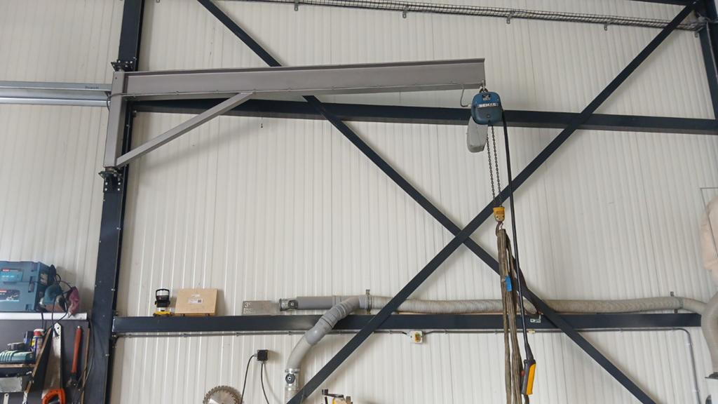 Demag 500kg kraan arm zwenk kraan., Doe-het-zelf en Verbouw, Ophalen