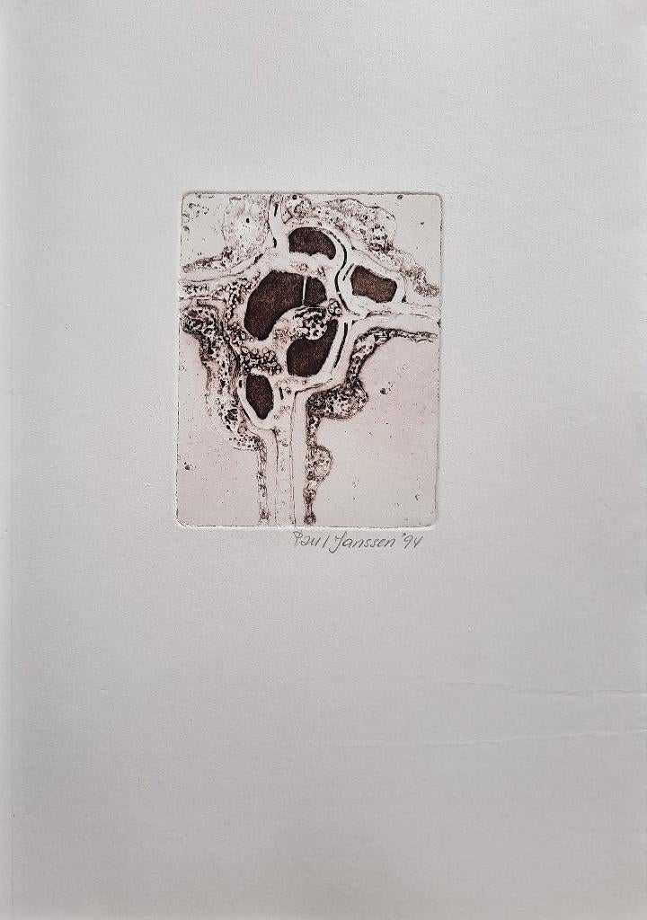 Zonder titel - Kunstenaar: Paul Janssen, Antiek en Kunst, Ophalen, Gesigneerd, 34 cm, 24 cm