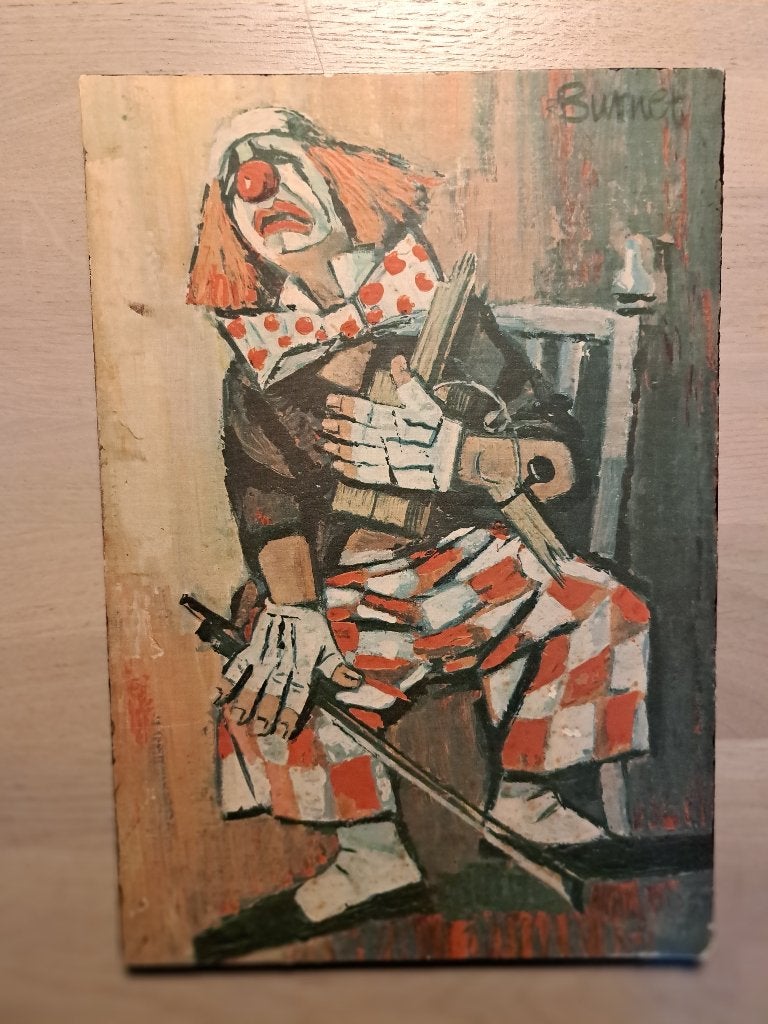 trieste clown, Ophalen of Verzenden, Zo goed als nieuw, Minder dan 50 cm, Schilderij