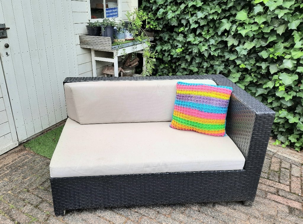 tuinbankje, Tuin en Terras, Ophalen, Gebruikt, Kunststof