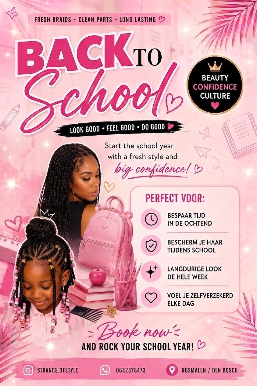 Back to School Braids  | vlechten voor jong en oud |, Ophalen of Verzenden