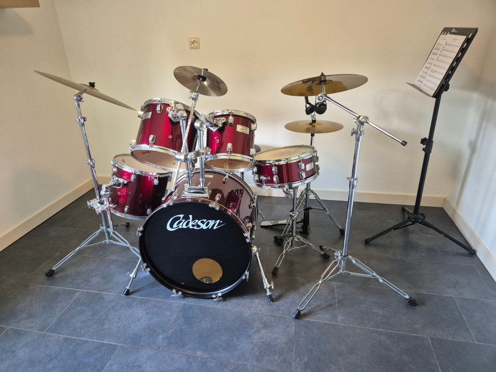 Cadeson drumstel - Compleet en in goede staat, Ophalen, Gebruikt, Overige merken