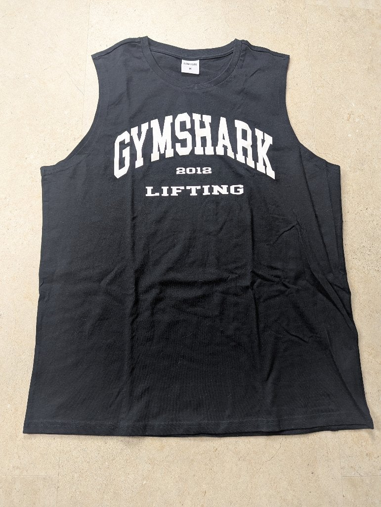 Gymshark Lifting Tanktop Zwart Maat M, Kleding | Heren, Fitness, Zo goed als nieuw, Verzenden, Maat 48/50 (M)