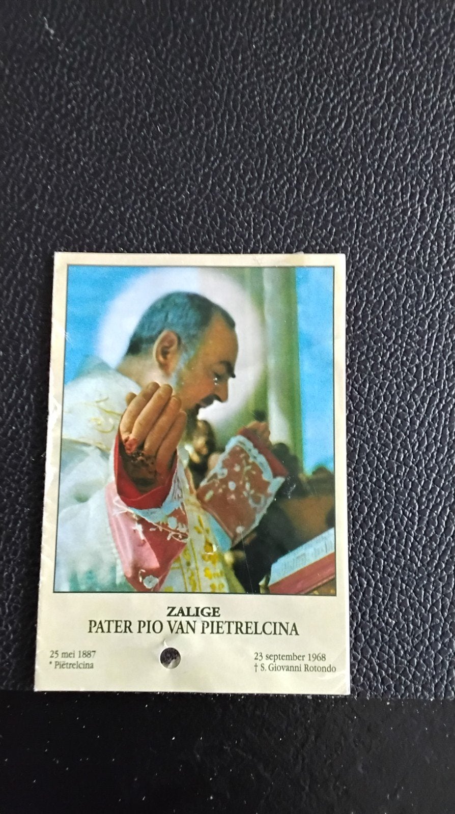 Zalige Pater Pio van Pietrelcina Gebedskaartje, Verzamelen, Ophalen of Verzenden, Gebruikt, Kaart of Prent, Christendom | Katholiek