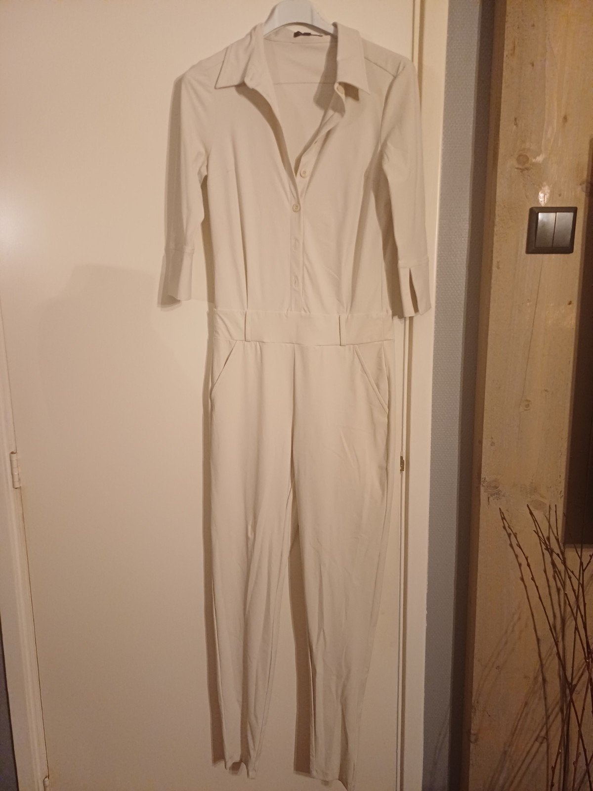 Mi piace travel Jumpsuit XS Kitkleur 3kwart mouw skinnypijp, Kleding | Dames, Jumpsuits, Overige kleuren, Mp, Nieuw, Ophalen of Verzenden