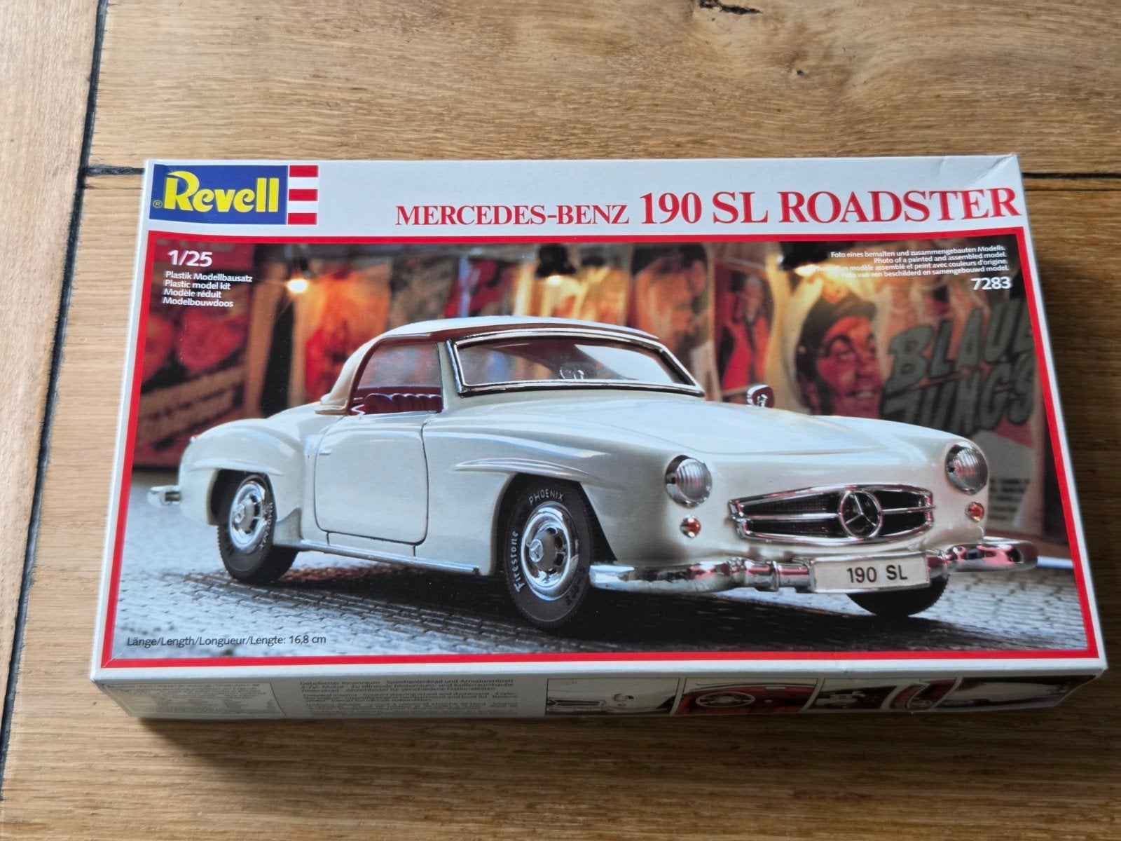 Vintage Revell 1:25 Mercedes 190 SL model kit modelauto, Gebruikt, Auto, Revell, Groter dan 1:32