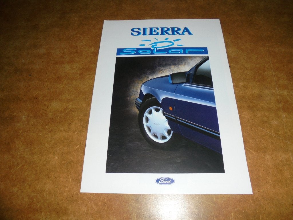 brochure Ford Sierra Solar  1992, Ophalen of Verzenden, Nieuw, Ford