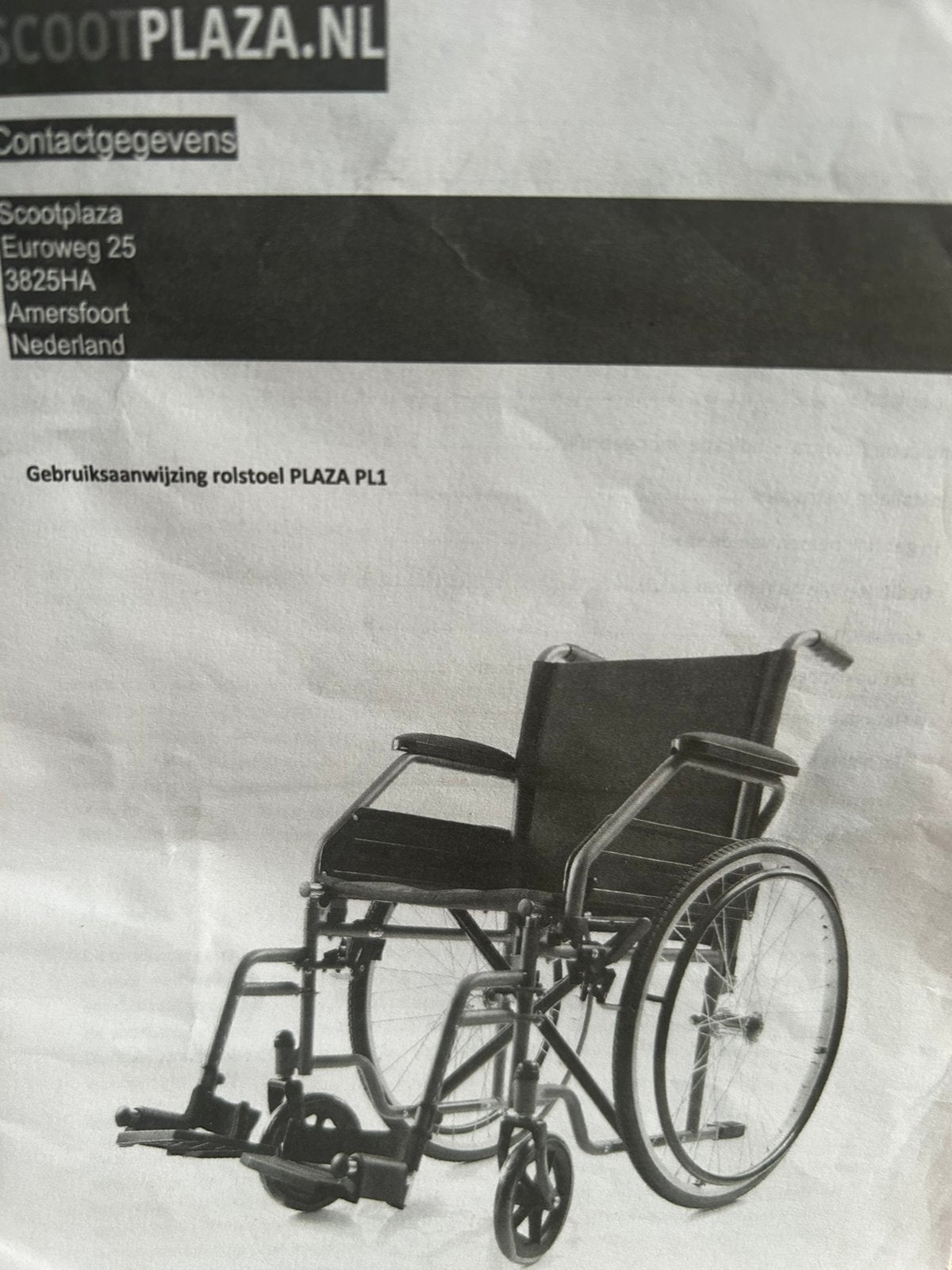 Zwarte rolstoel, Diversen, Rolstoelen, Ophalen, Zo goed als nieuw, Duwrolstoel