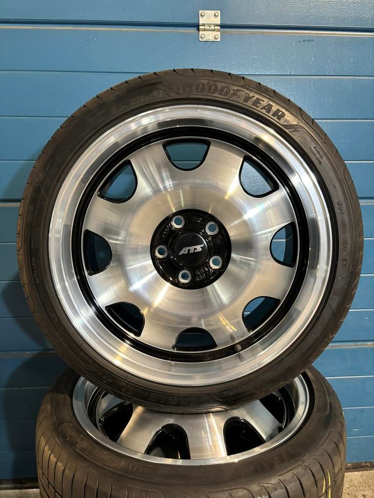 Originele ATS Cups 18 Inch velgen inclusief Zomerbanden, Auto-onderdelen, Banden en Velgen, Ophalen, 18 inch, Gebruikt, Banden en Velgen