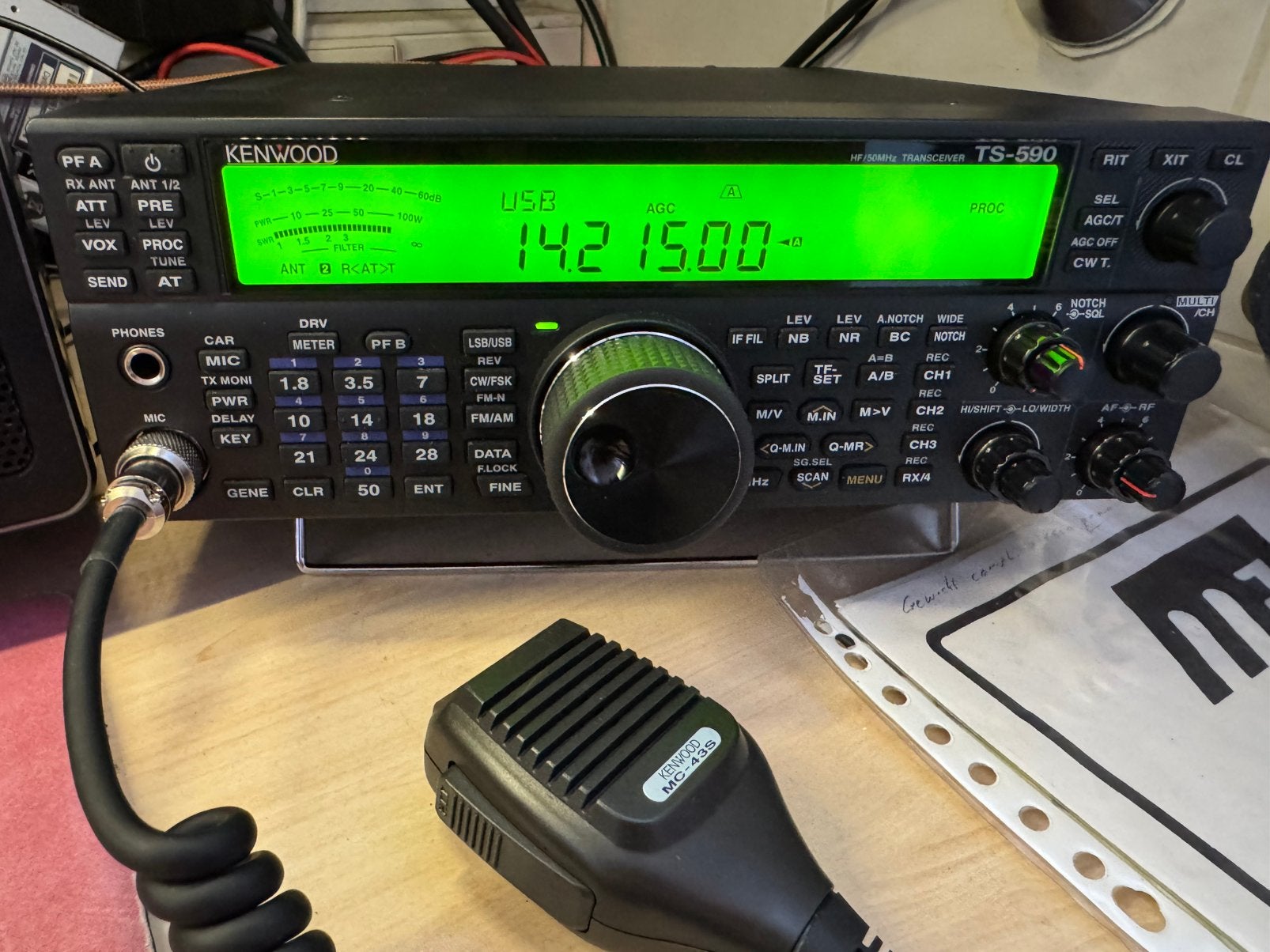 PRACHTIGE KENWOOD TS-590SG TRANSCEIVER, Ophalen, Zo goed als nieuw