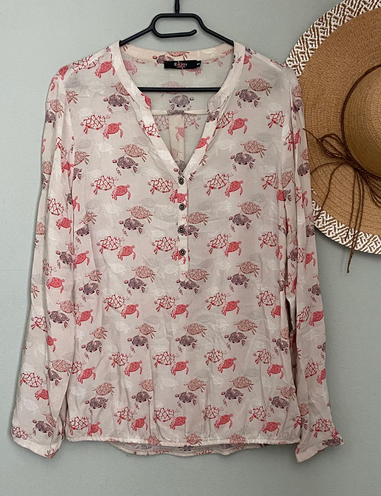 Prachtige viscose blouse/top van ENJOY..mt:s, B, A, C, Maat 36 (S)