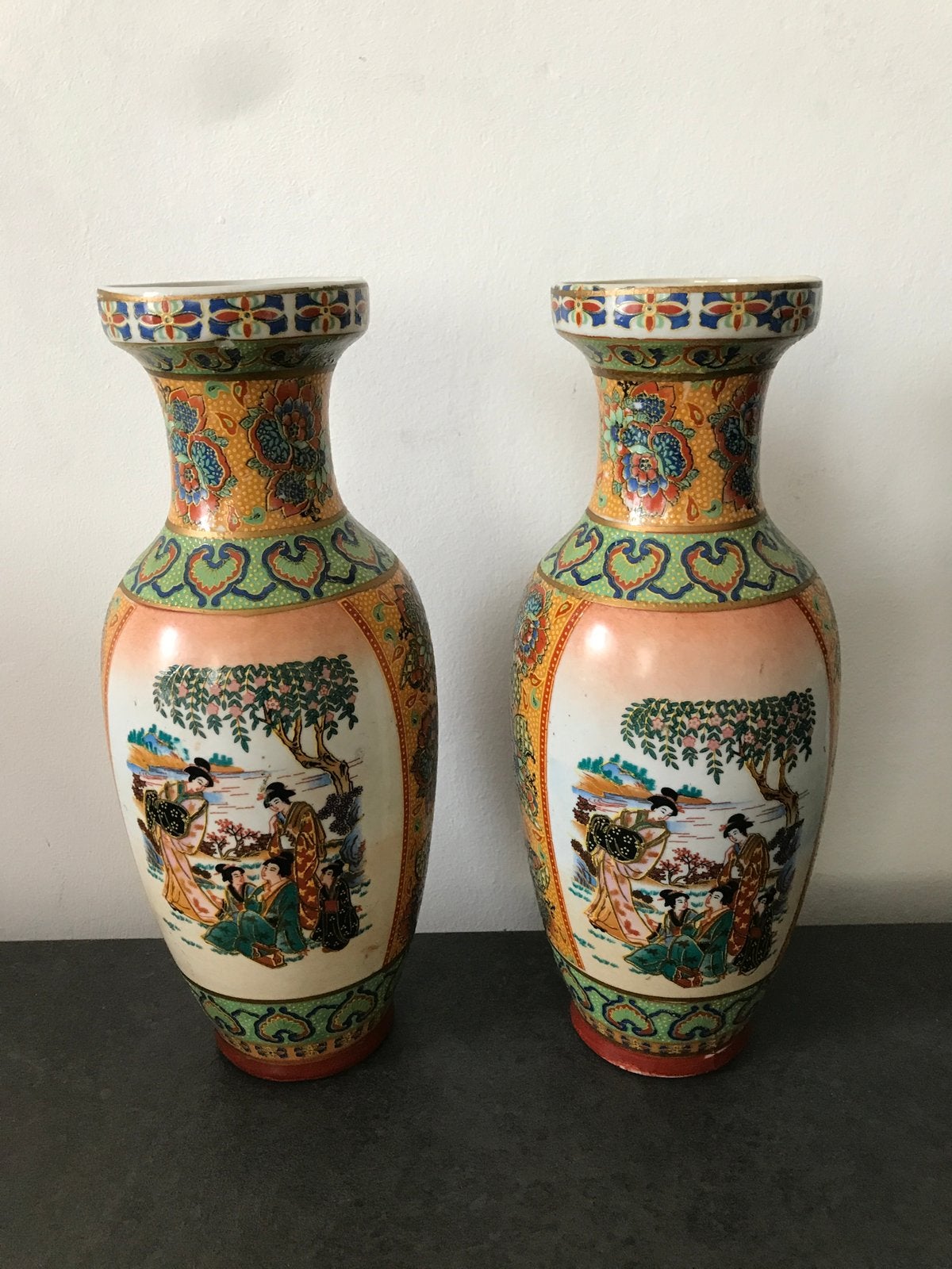 Set van 2 antieke Chinese vazen, Antiek en Kunst, Antiek | Vazen, Ophalen