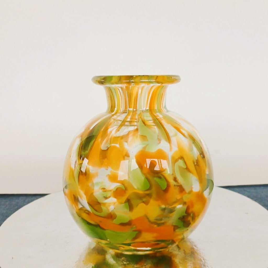 Bolvaas Fidrio Mixed Colours Handgeblazen Vintage, Ophalen of Verzenden