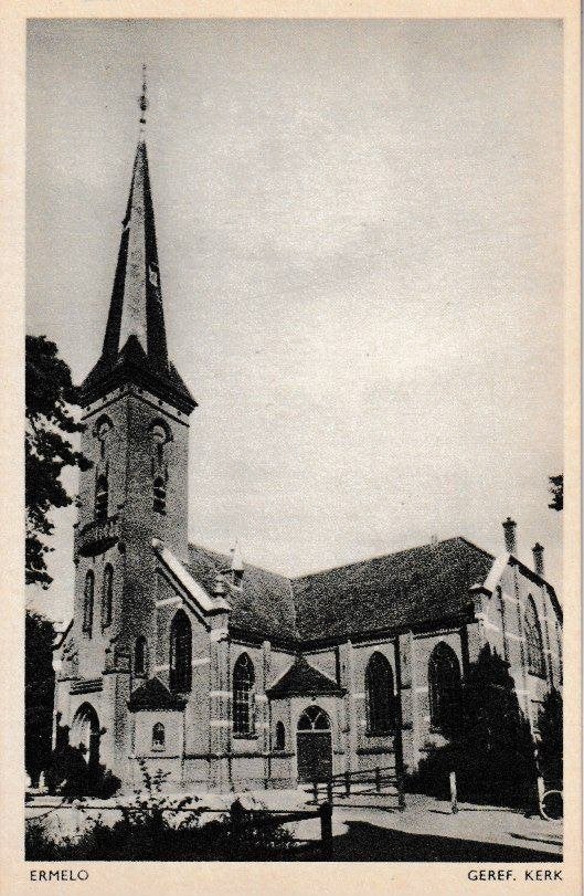 ERMELO - GEREF. KERK, Ophalen of Verzenden, 1940 tot 1960, Ongelopen, Gelderland