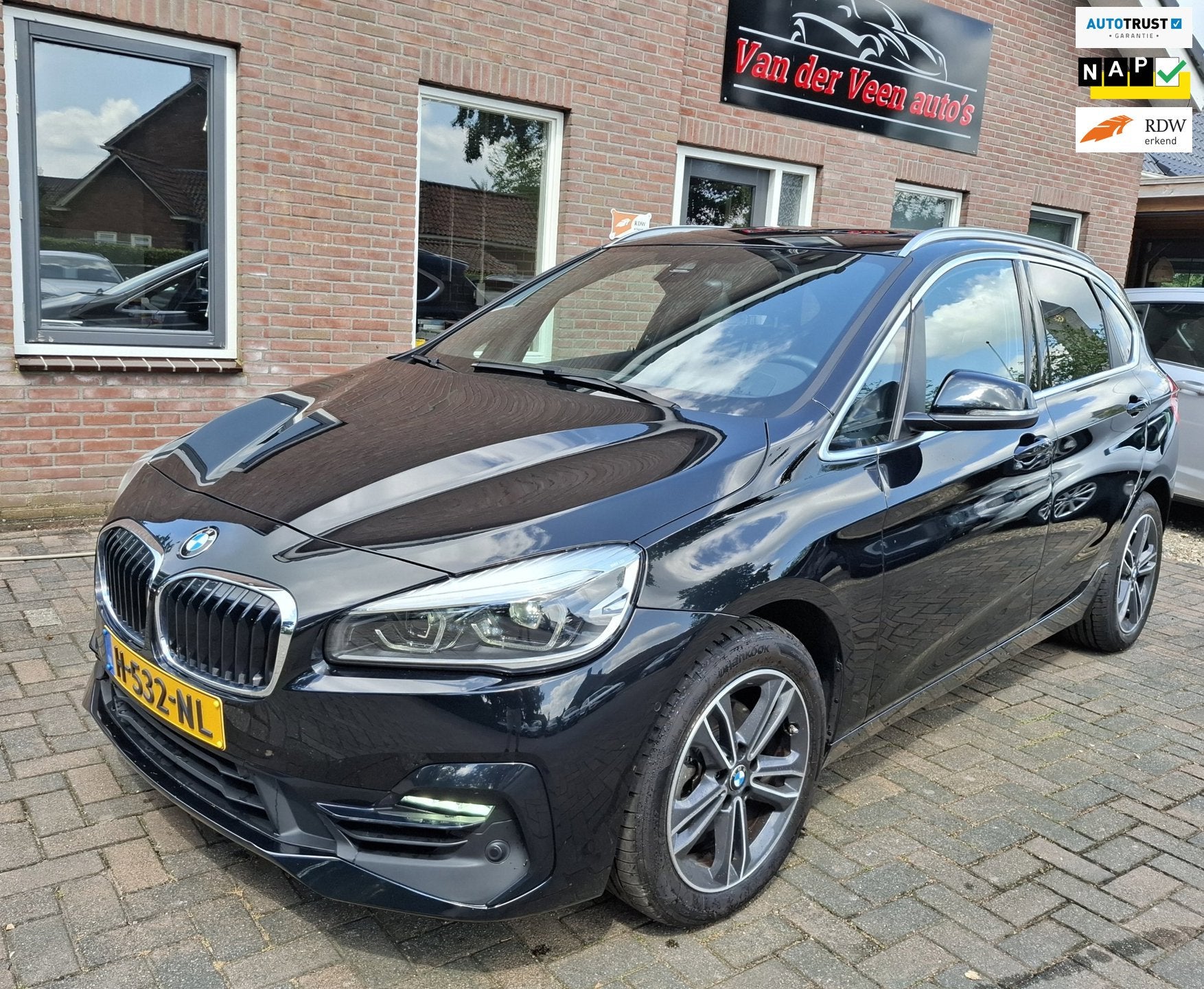 BMW 2-serie Active Tourer 218i Executive Edition M-pakket De, Auto's, Dealer onderhouden, Gebruikt, Leder en Stof, Bedrijf