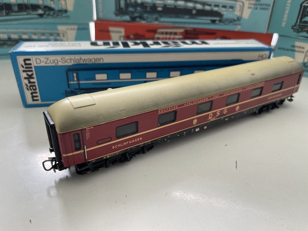 Märklin 4064 slaapwagon DSG + OVP, Wisselstroom, Gebruikt, Wagon, Ophalen of Verzenden