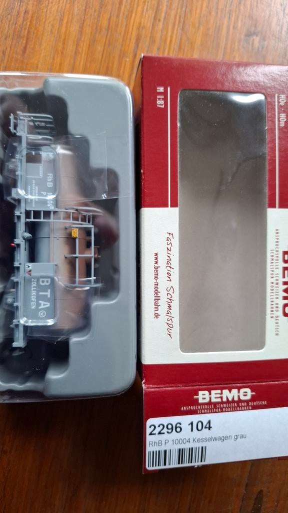 Bemo H0m ketelwagen 2296 104 - Nieuw in OVP, Overige merken, Gelijkstroom, Verzenden, Nieuw