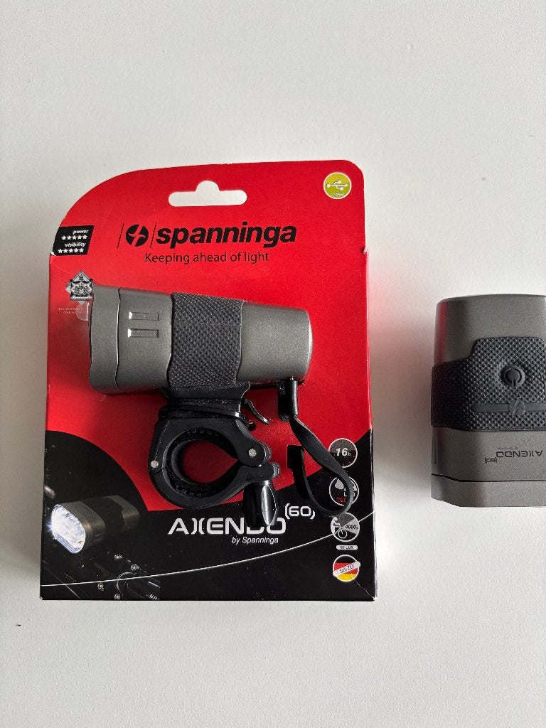 Spanninga Axendo 60 (2x), Verzenden, Voorlicht, Nieuw, Oplaadbaar