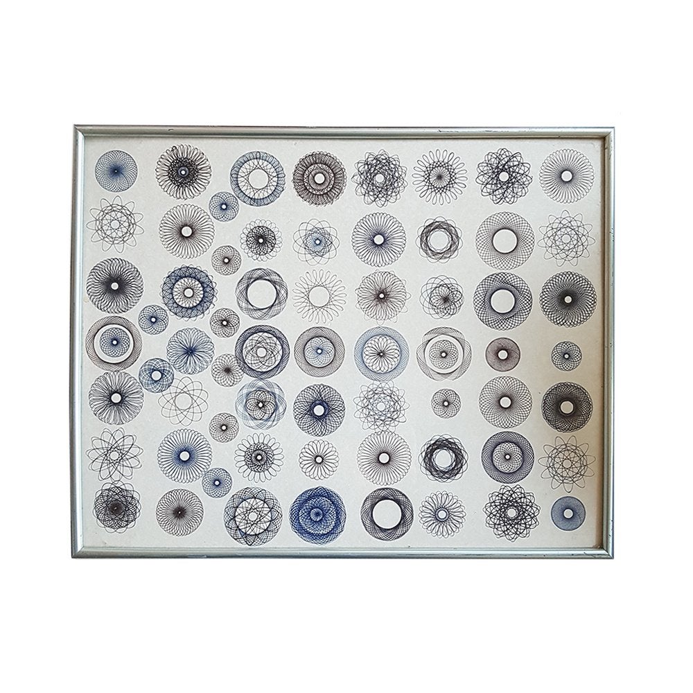 Handgemaakte spirograph wanddecoratie, Gebruikt, -, -, Decoratieobject