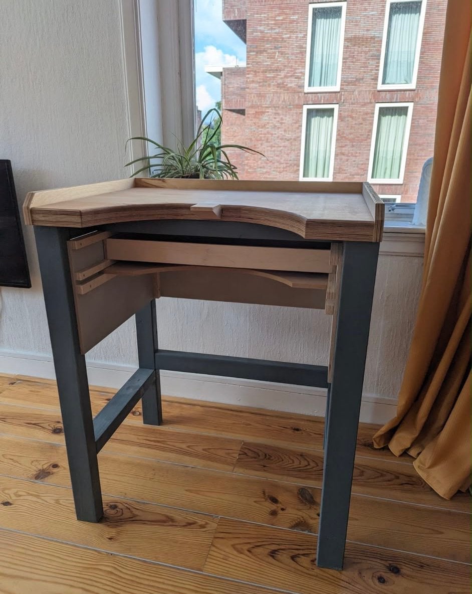 Jewellery bench, Ophalen, Hand made, 50 tot 100 cm, Vierkant