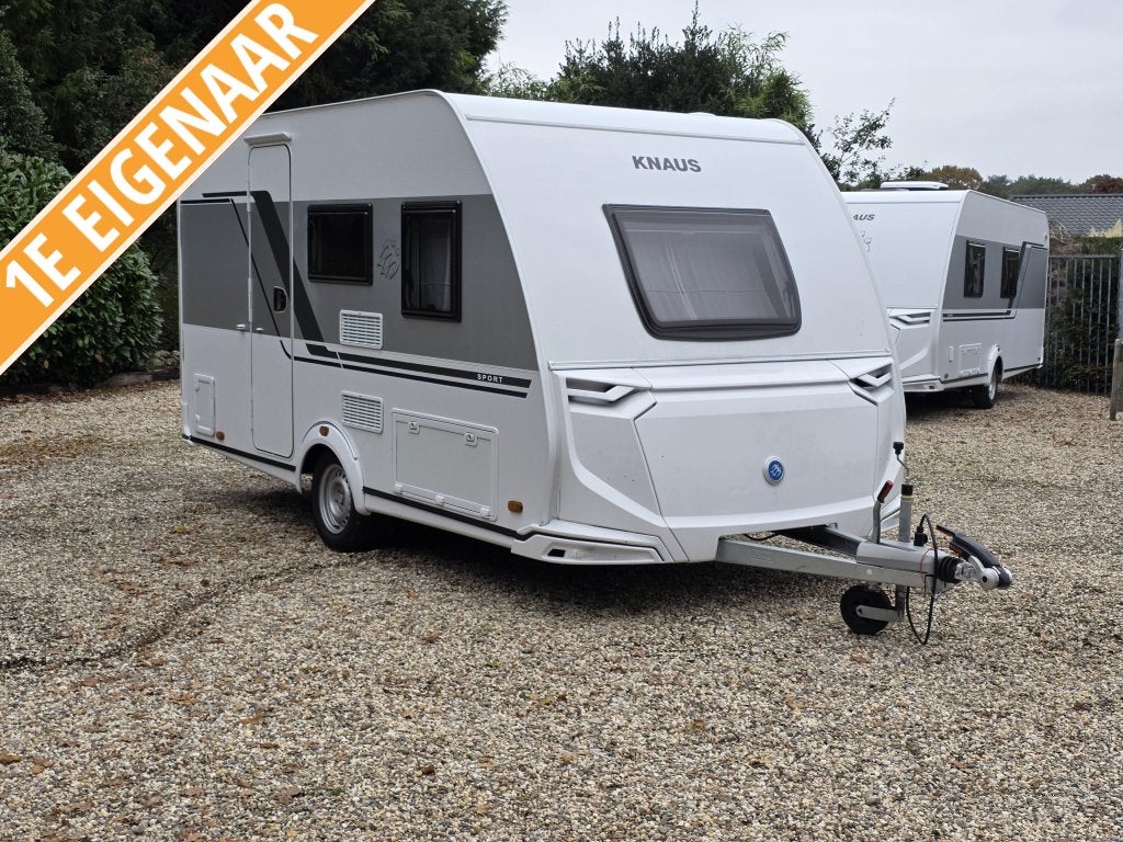 Knaus Sport 400 QD NIEUWSTAAT, MOVER 2025 AKTIE PRIJS, Caravans en Kamperen, Caravans, Bedrijf, Treinzit, Knaus, Schokbreker